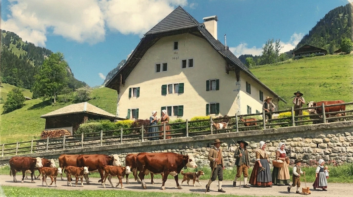 Bâtiment de 1691 à La Chapelle d'Abondance