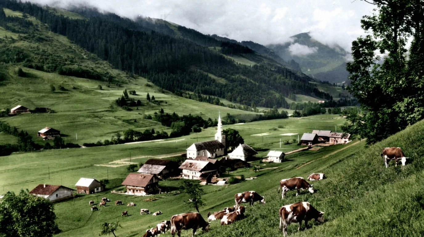 Village de La Chapelle d'Abondance autrefois