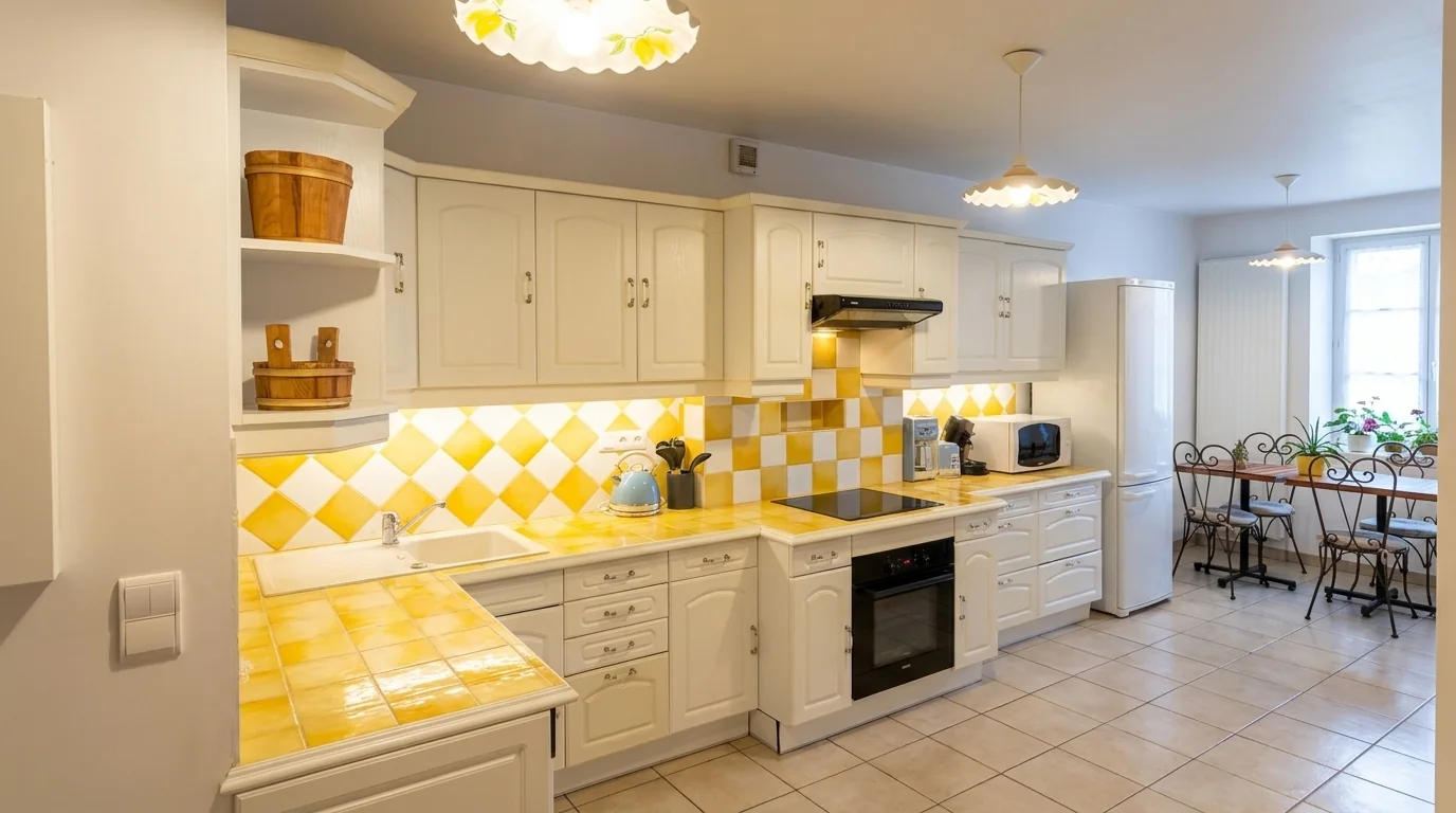 La cuisine entièrement équipée