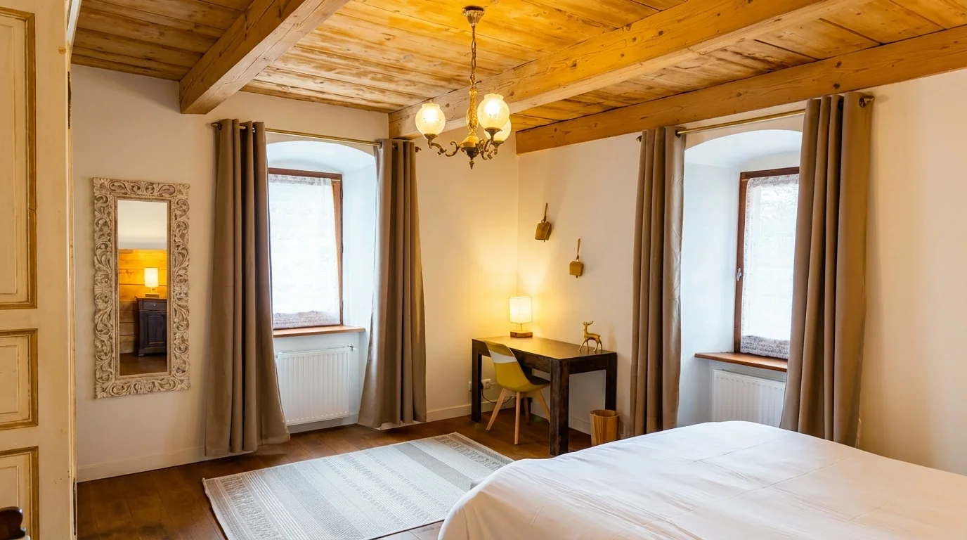 Chambre 2 — lit et literie