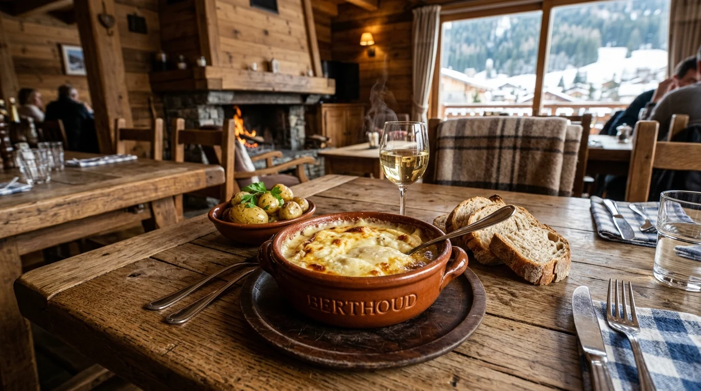 Berthoud au fromage Abondance AOP, spécialité savoyarde