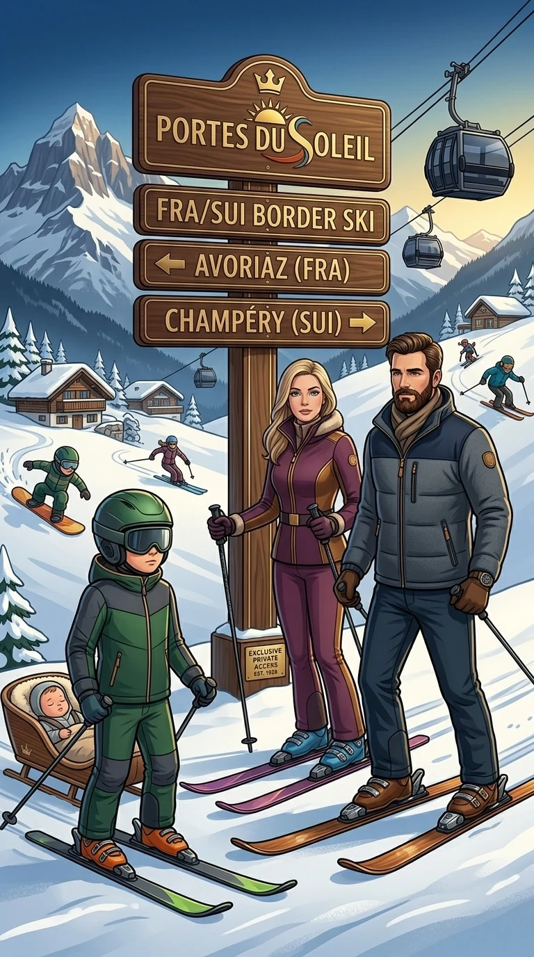 Ski alpin aux Portes du Soleil